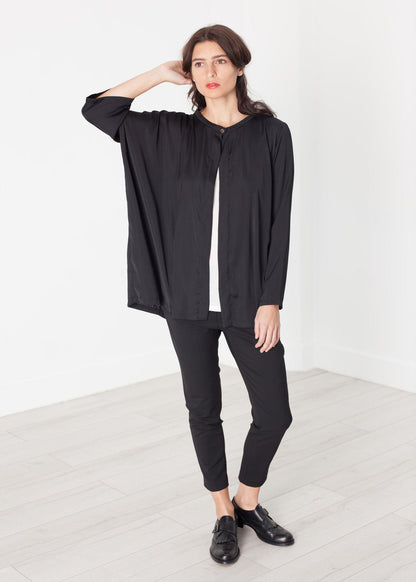 Unbalanced Cardigan in Black (6707105103966)