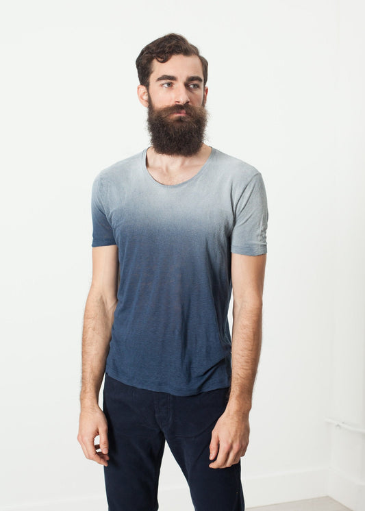 Overprint T-Shirt in Navy (6707106971742)