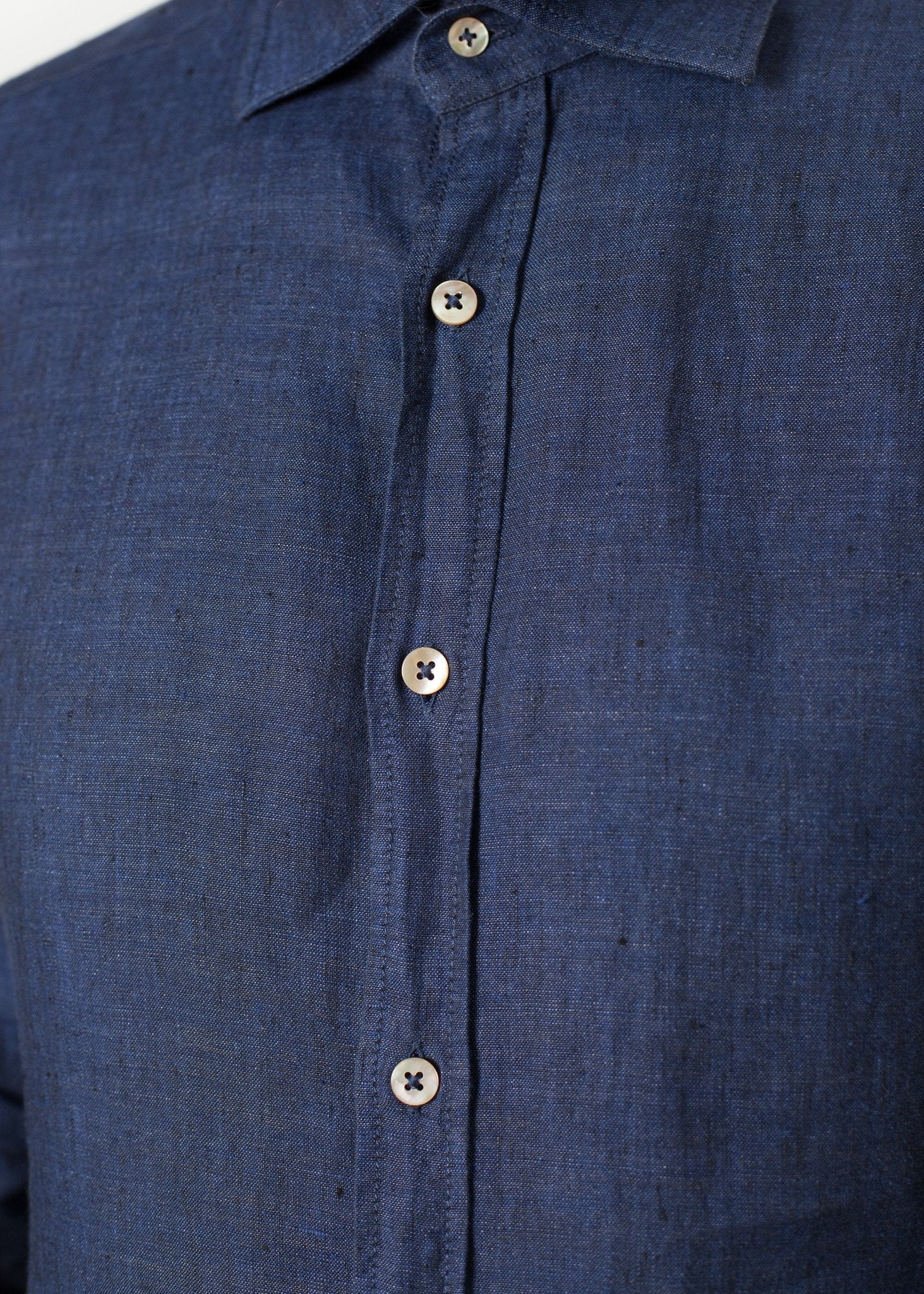 Button Up Shirt in Navy (6707105923166)