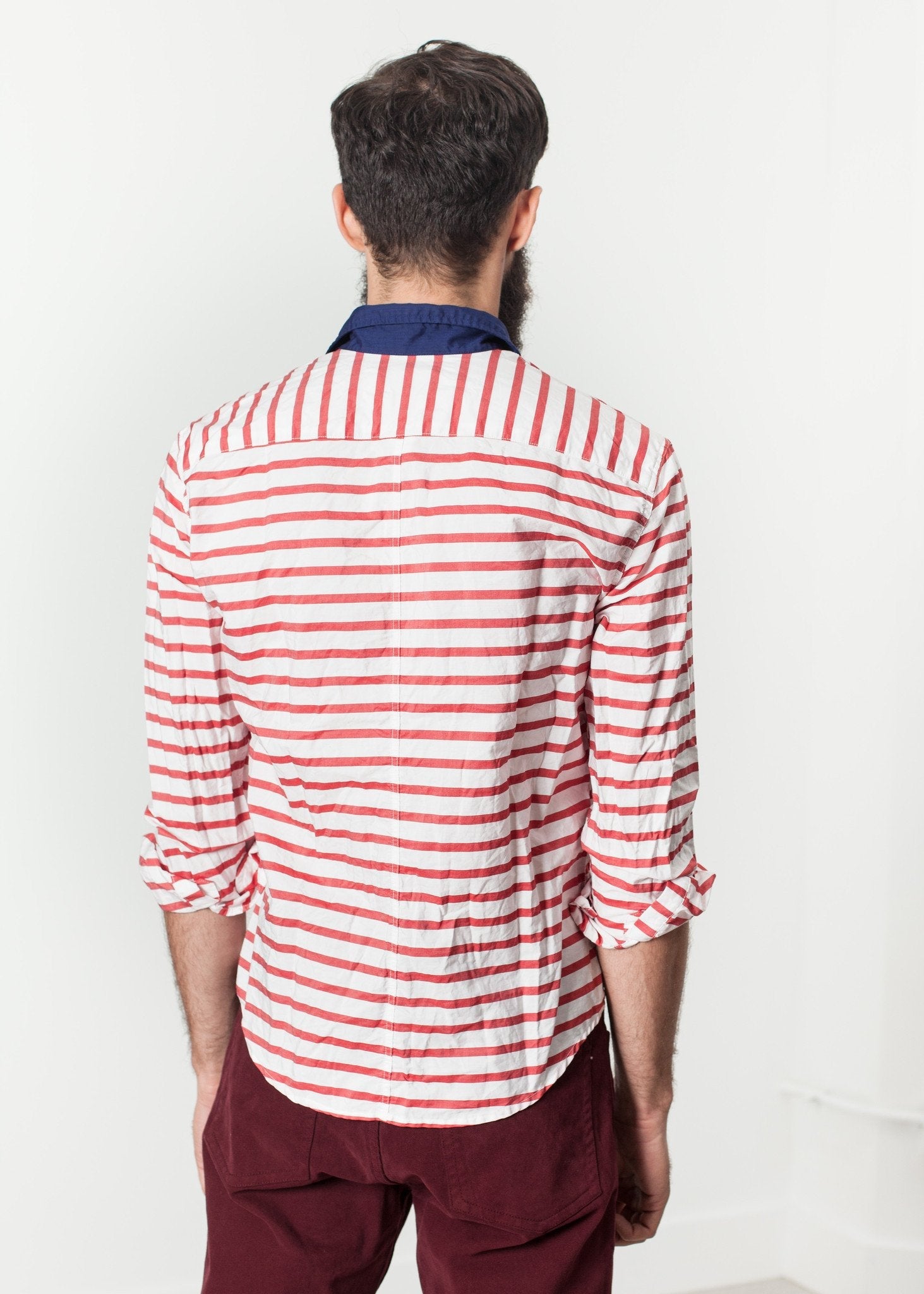 Luke Shirt in Red Stripe (6707103498334)