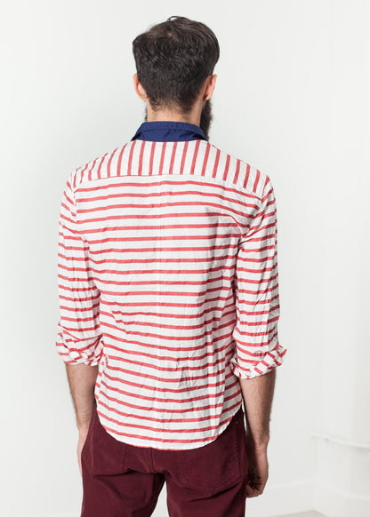 Luke Shirt in Red Stripe (6707103498334)