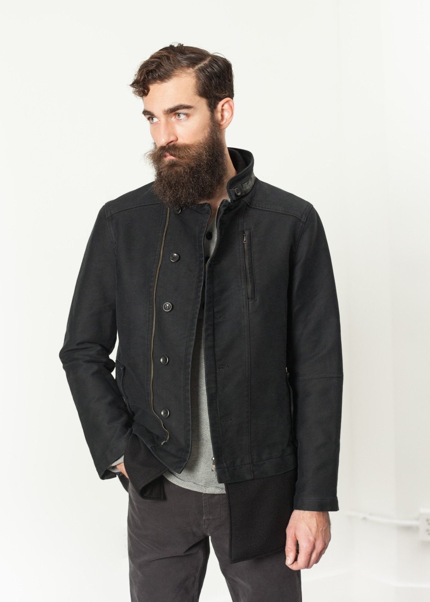 Morten Jacket in Black (6707097403486)