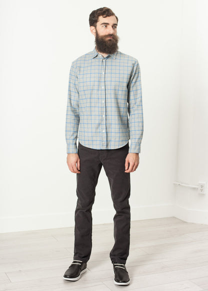Paul Shirt in Grey Flannel (6707107102814)