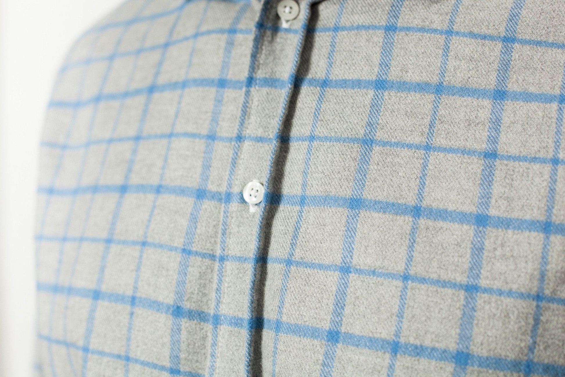 Paul Shirt in Grey Flannel (6707107102814)