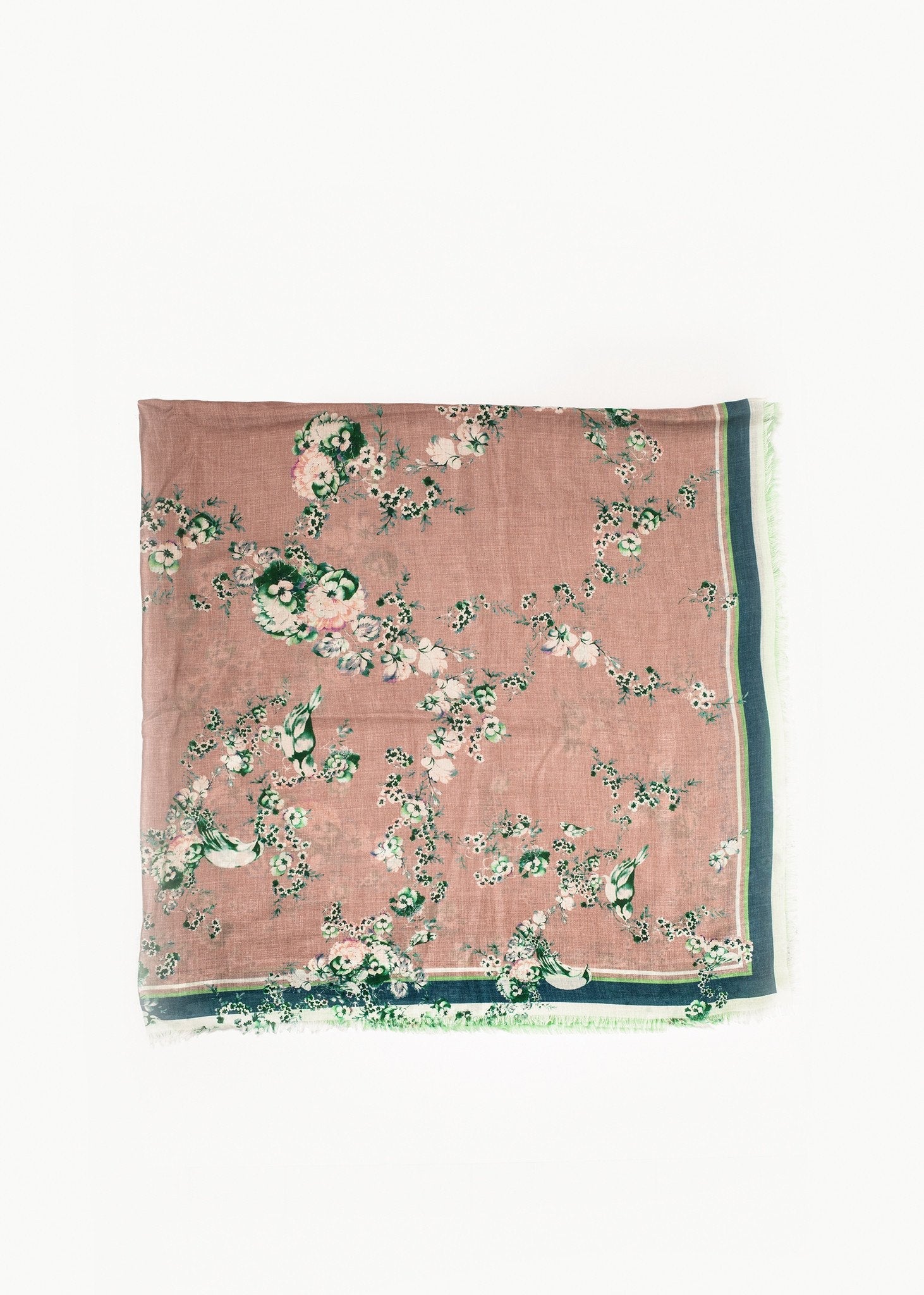 Floral Cashmere Scarf (6707075711070)