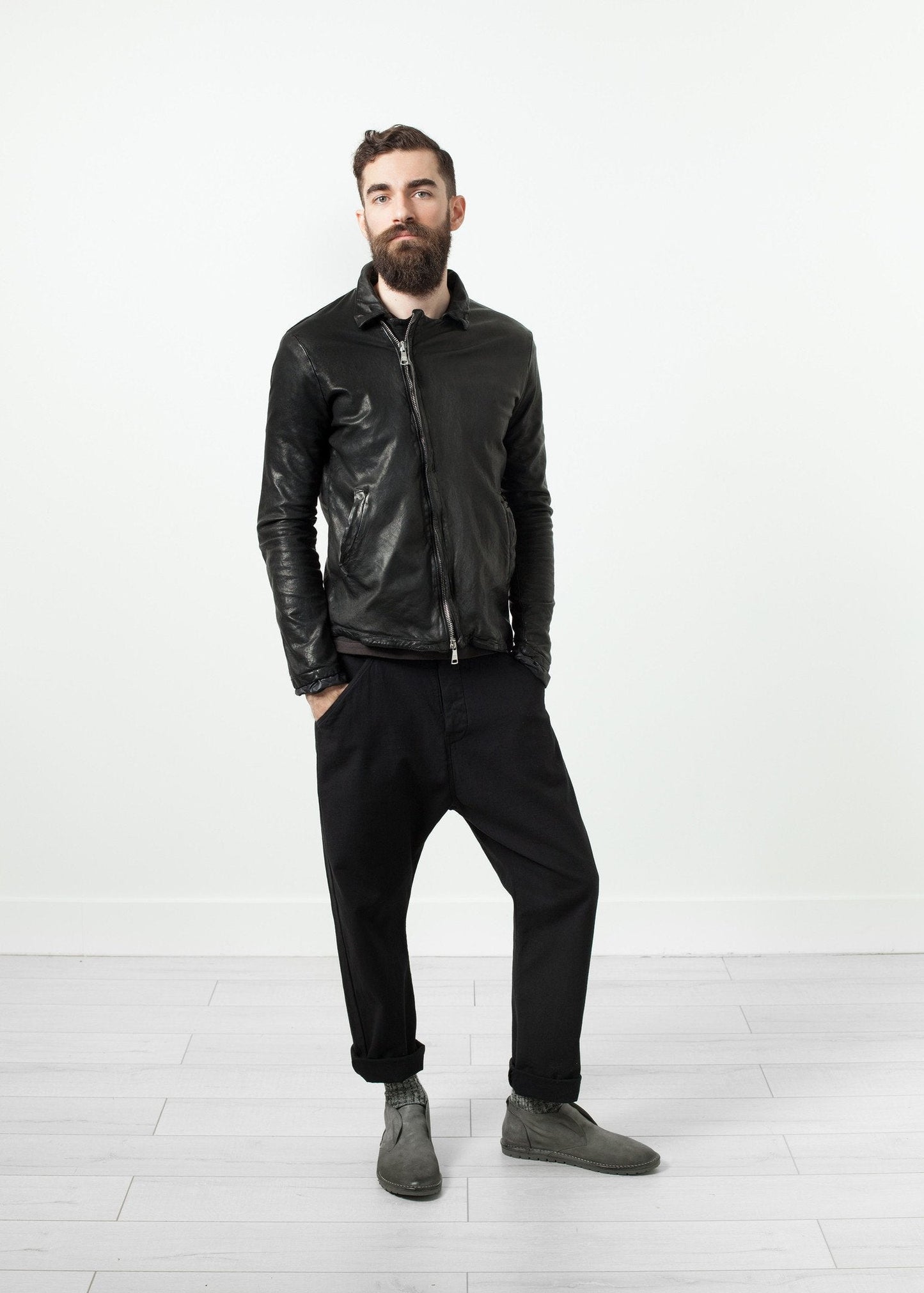 Distressed Motorcycle Jacket (6707079544926)