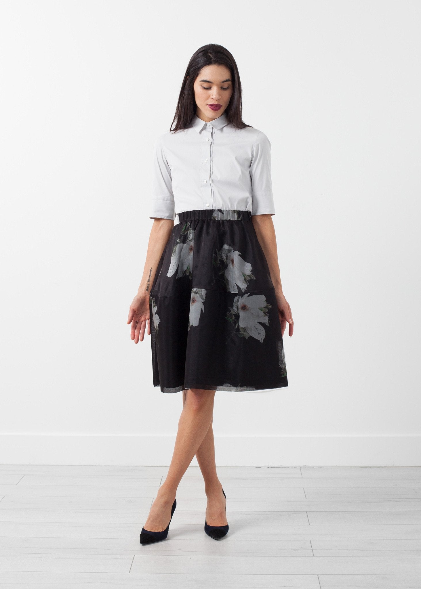 Short Silk Skirt (6707092291678)