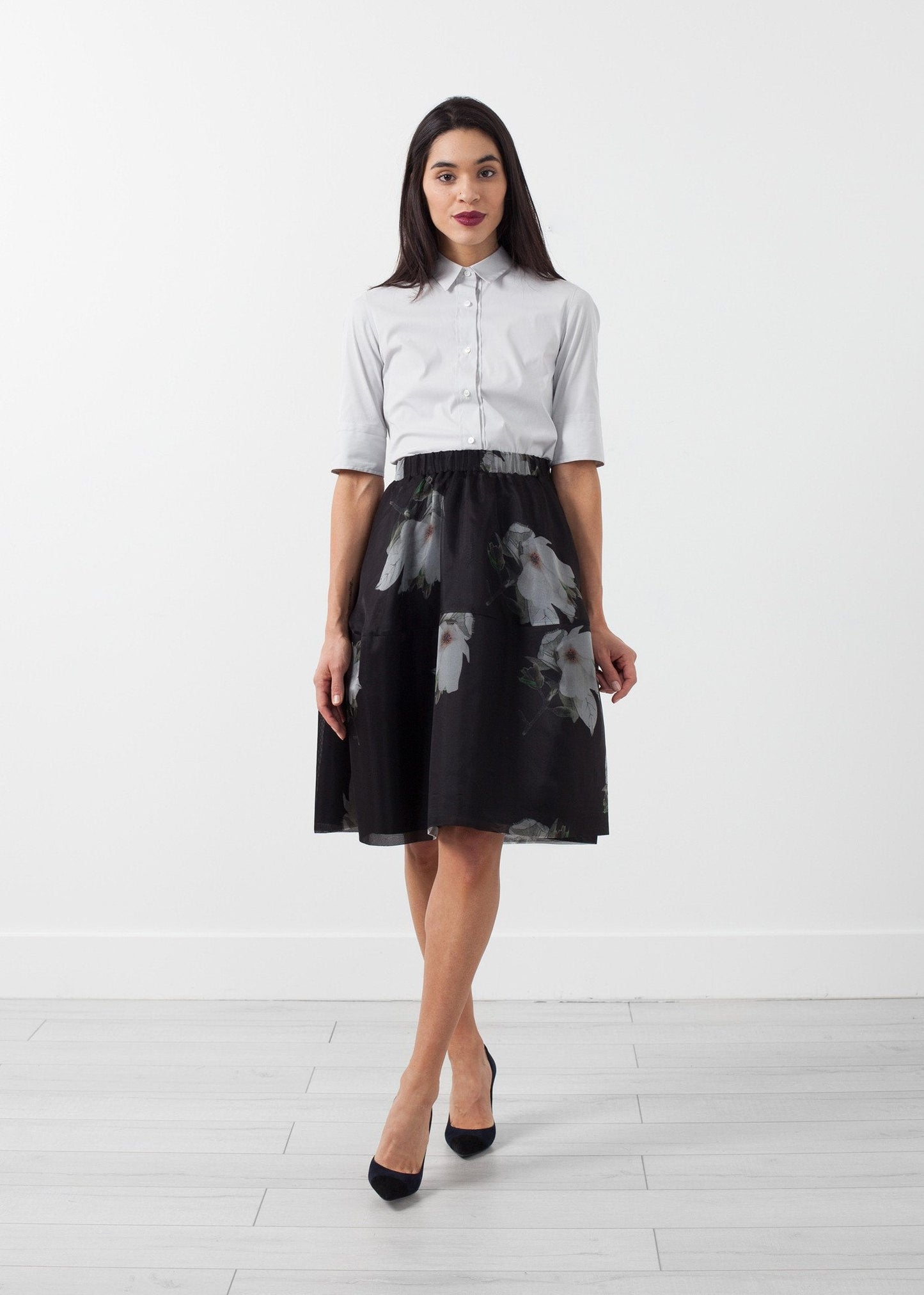 Short Silk Skirt (6707092291678)