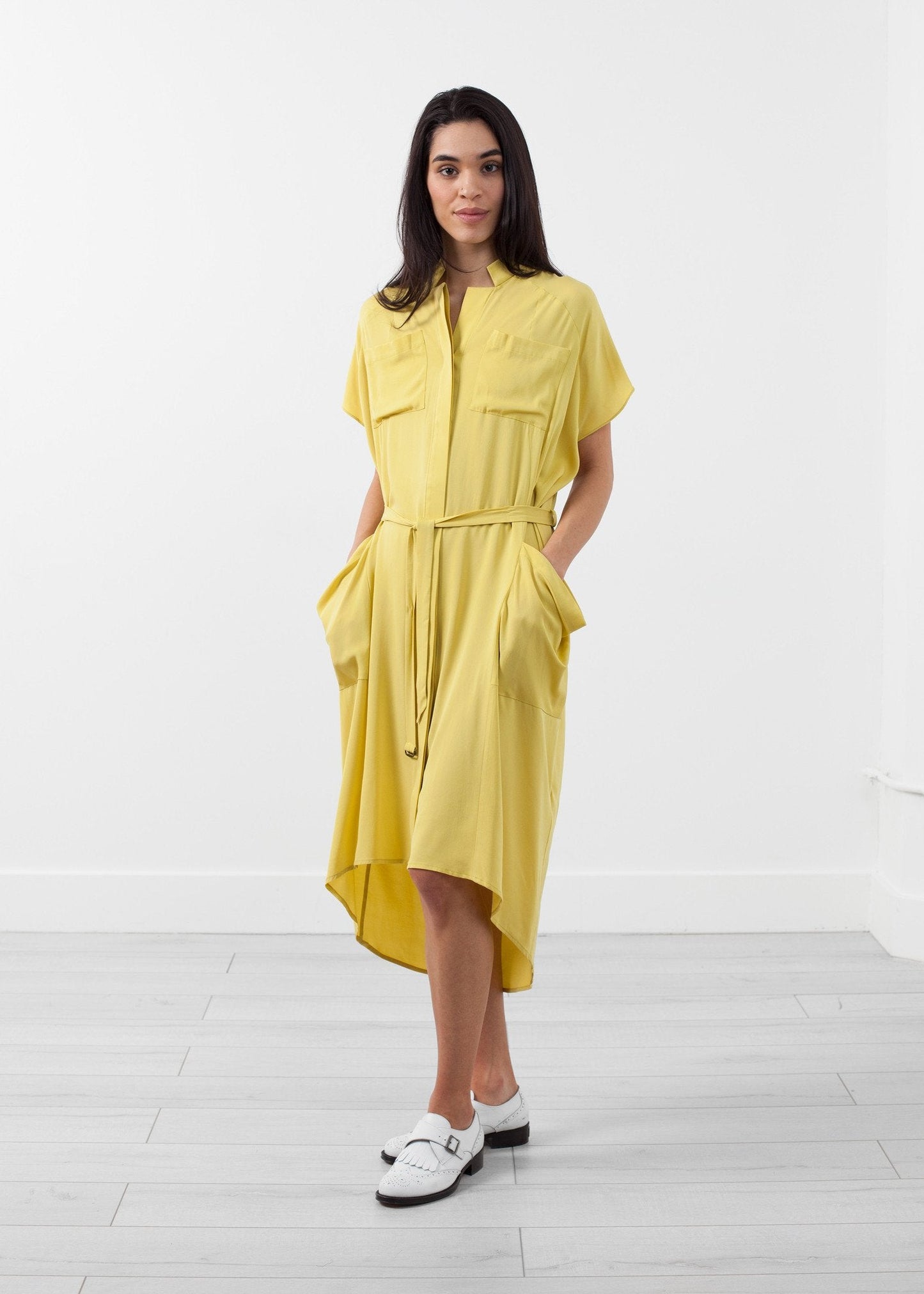 Ultime Silk Shirt Dress (6707069419614)