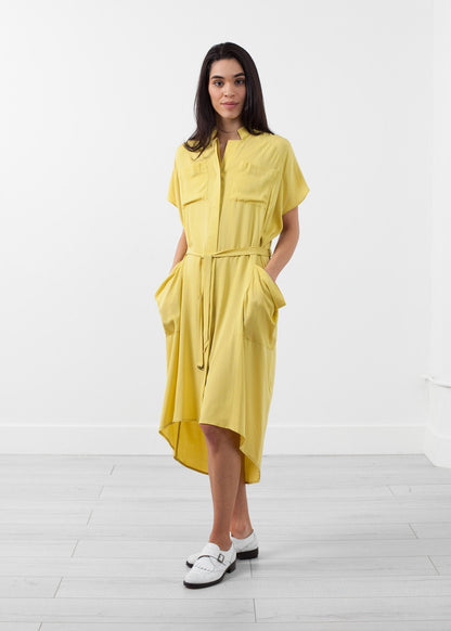 Ultime Silk Shirt Dress (6707069419614)