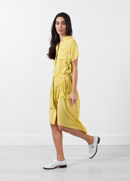 Ultime Silk Shirt Dress (6707069419614)