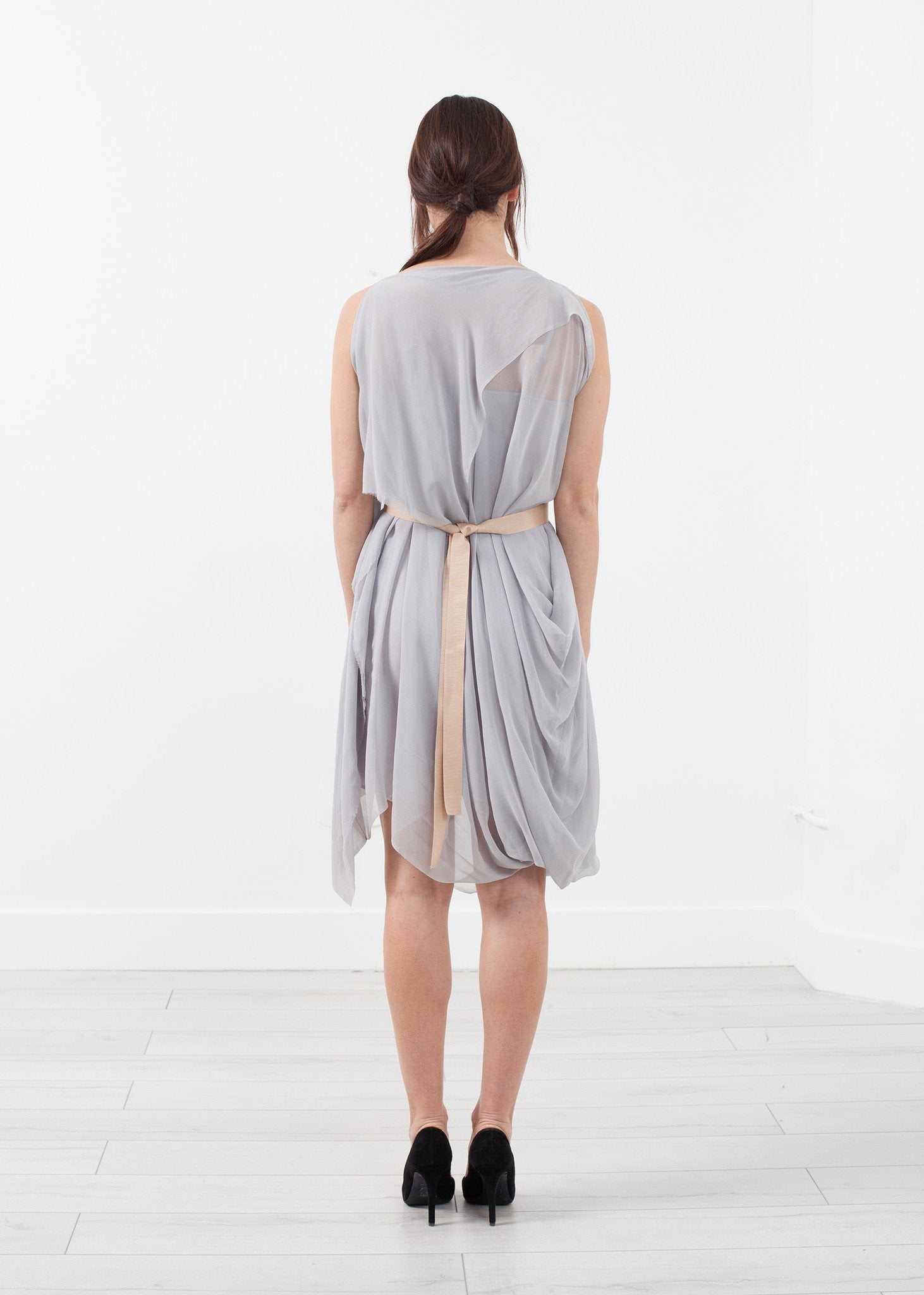 Chiffon Draped Dress (6707069059166)