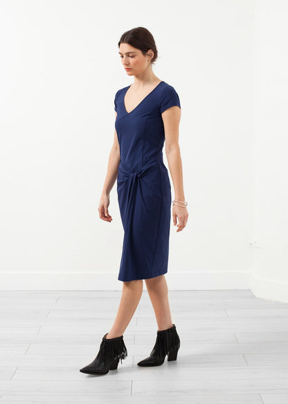 V-Neck Twist Dress (6707066470494)