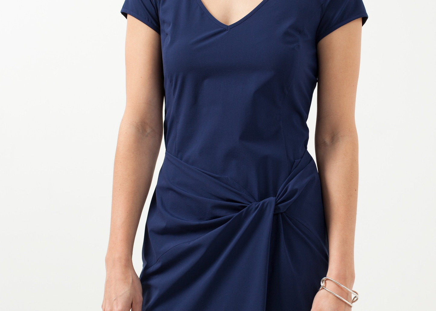 V-Neck Twist Dress (6707066470494)