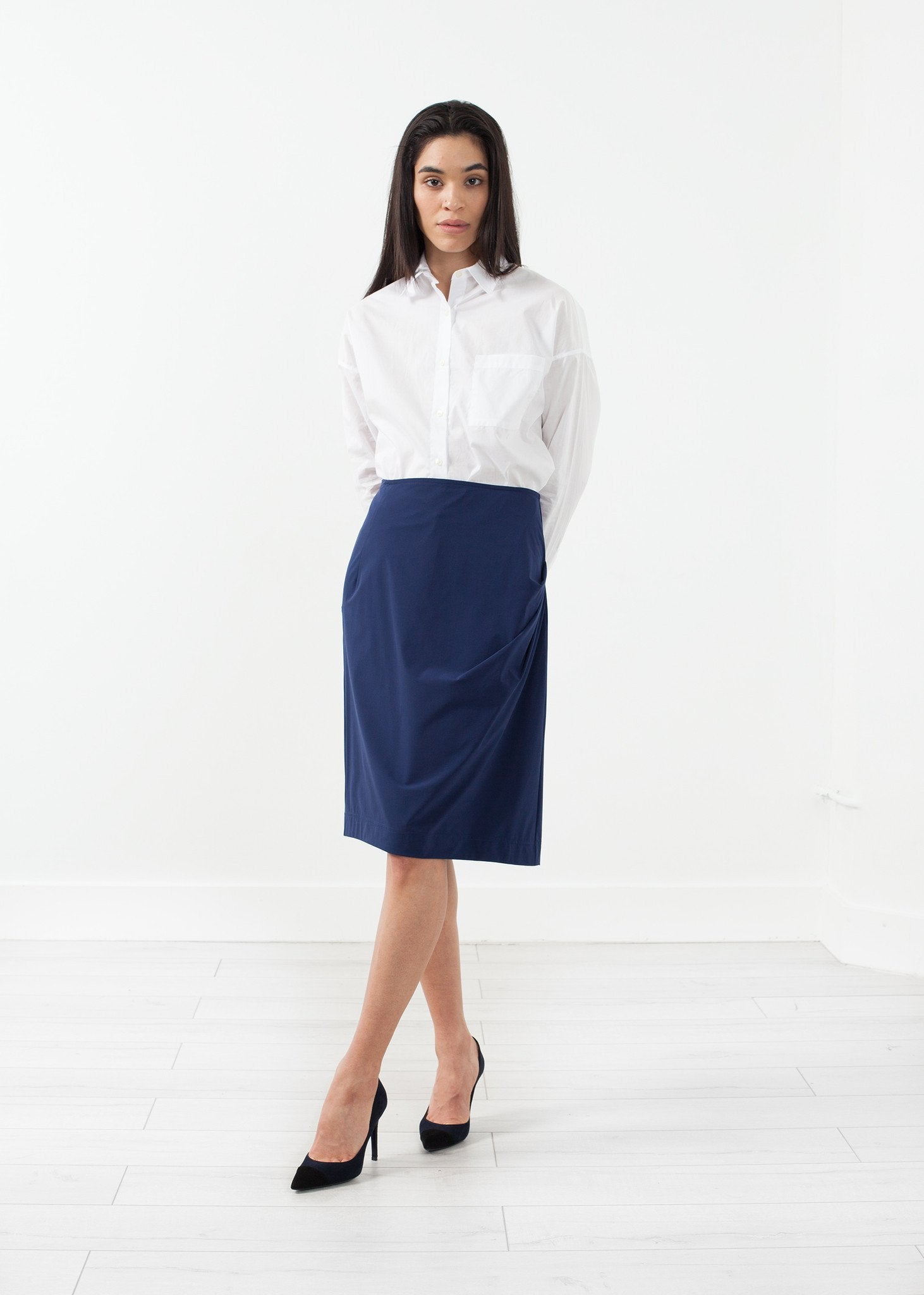 Side Ruche Skirt (6707065454686)