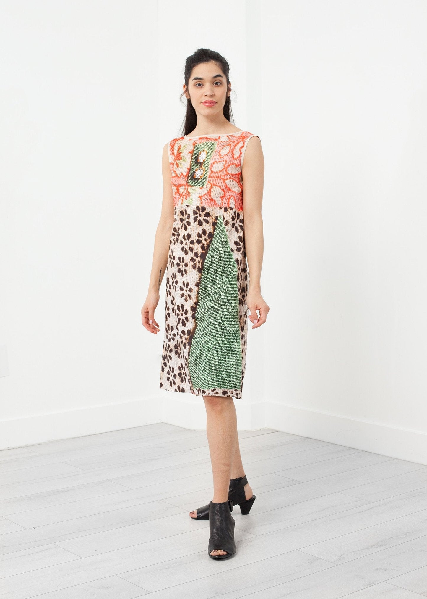 Floral Sleeveless Dress (6707065716830)