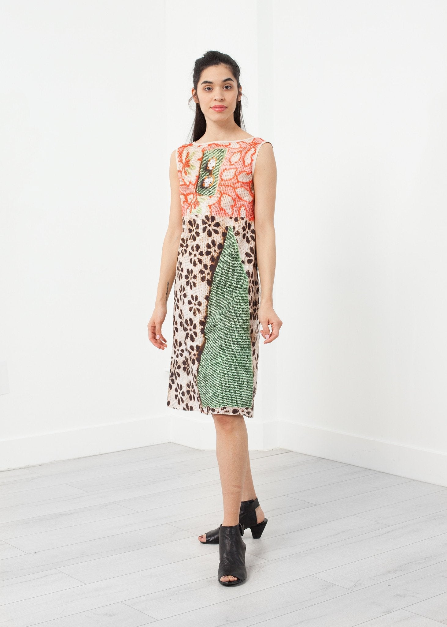 Floral Sleeveless Dress (6707065716830)
