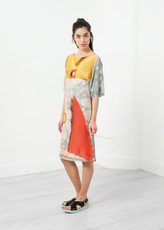 3/4 Sleeve Kimono's Dress (6707065684062)