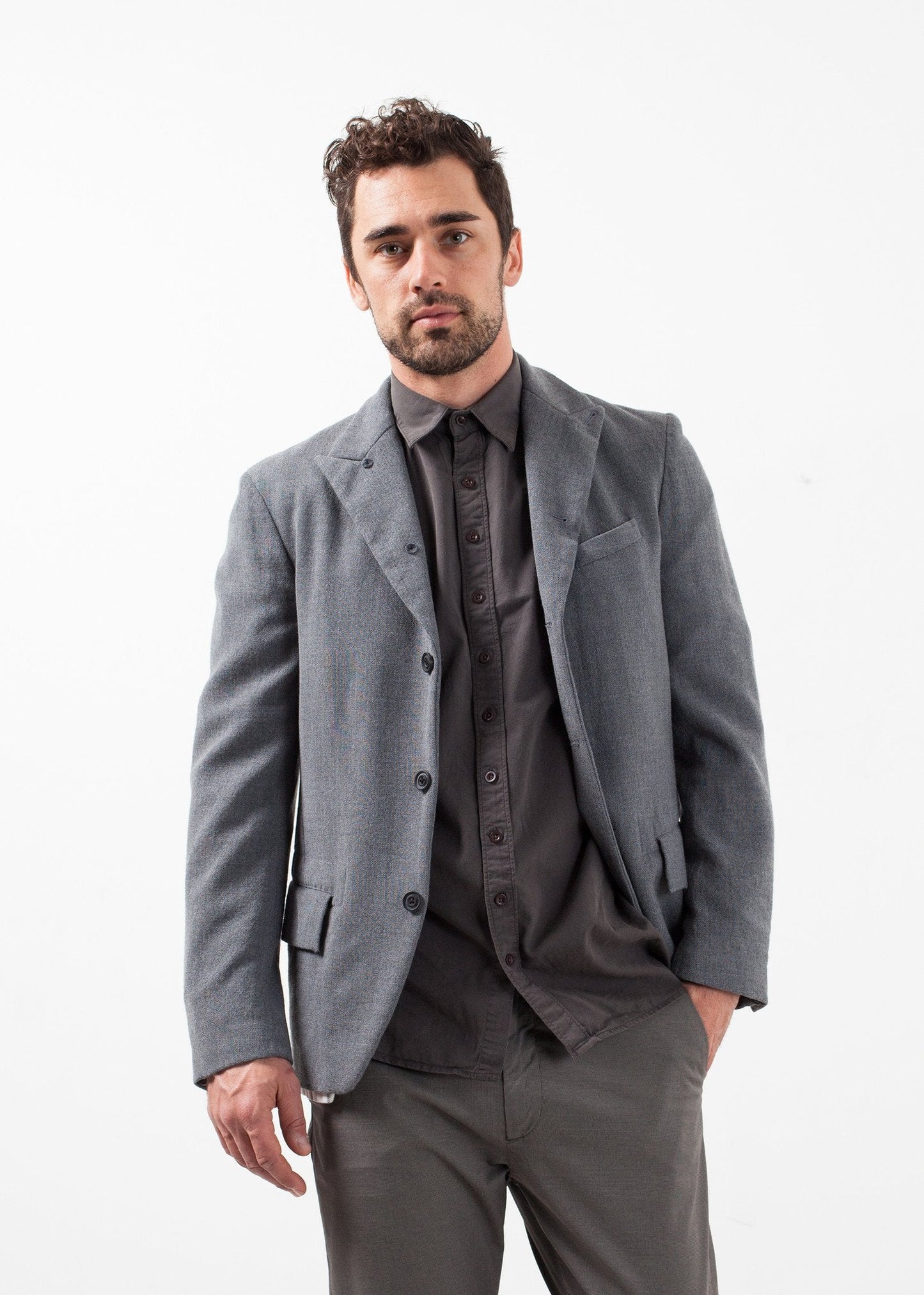 Washed Wool Blazer (6707064930398)