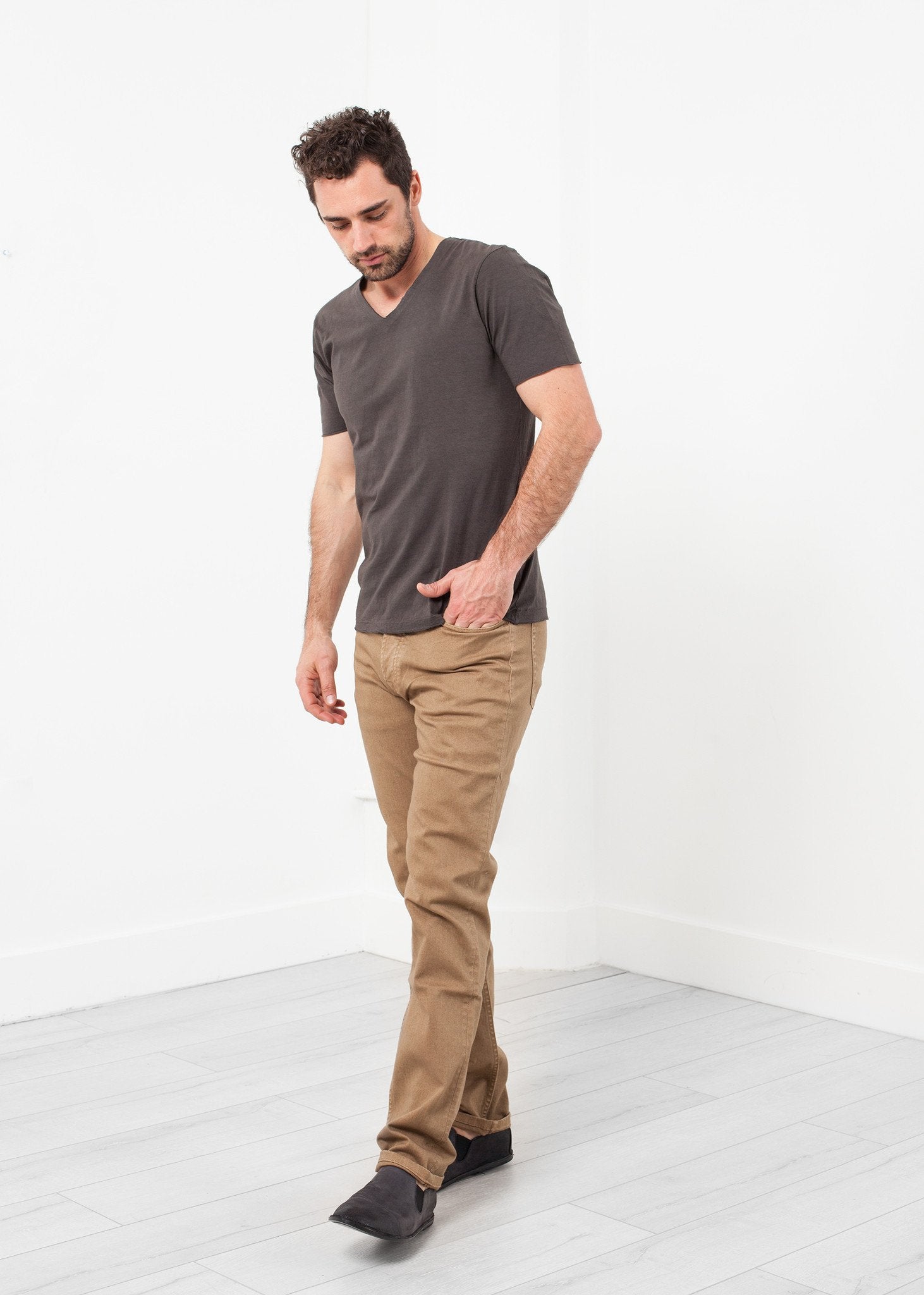 Alex Twill Pant in Sand (6707091898462)