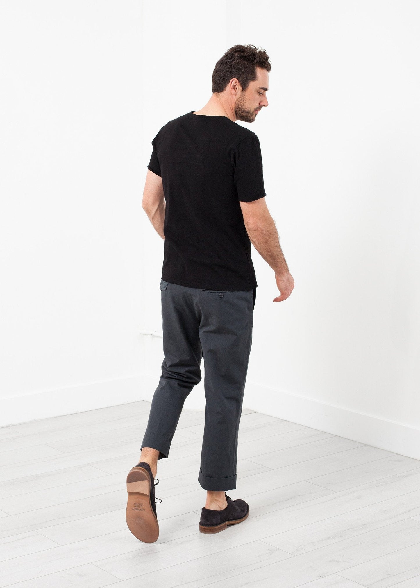 Flat Front Cuffed Trouser (6707073155166)