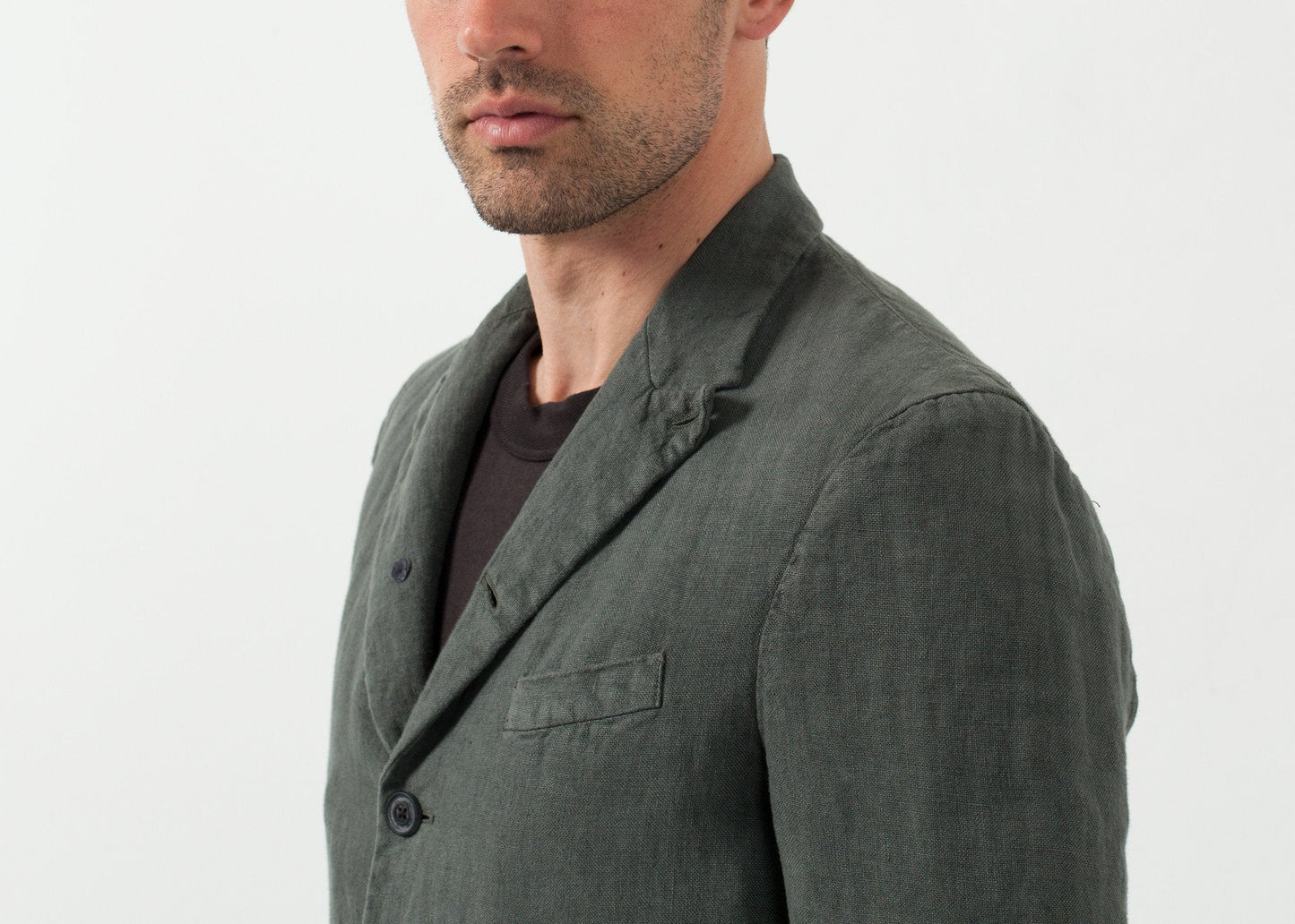 Five Button Cotton Blazer (6707073122398)