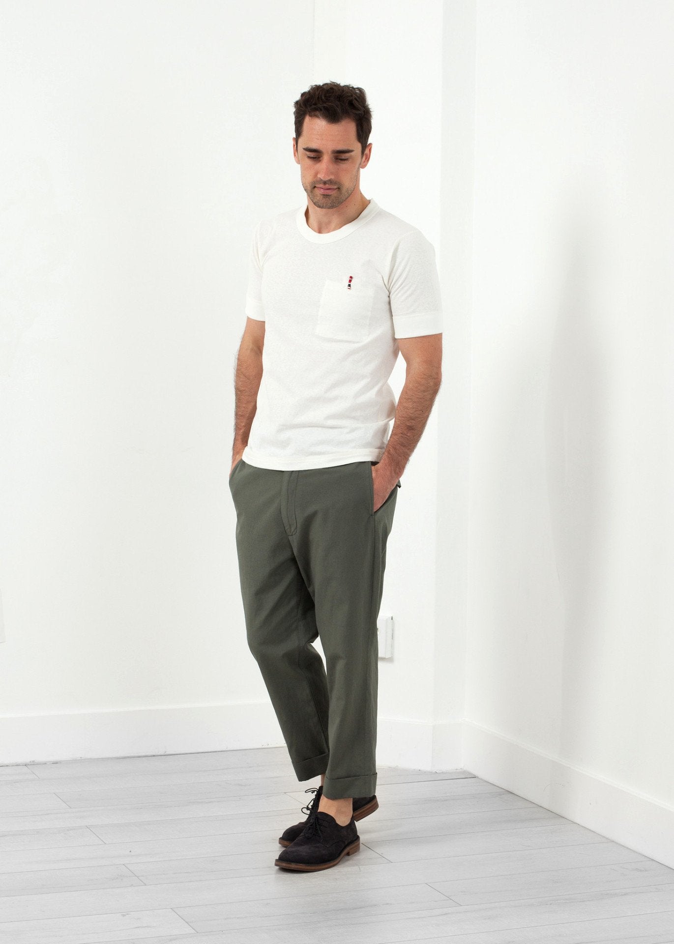 Flat Front Cuffed Trouser (6707073220702)
