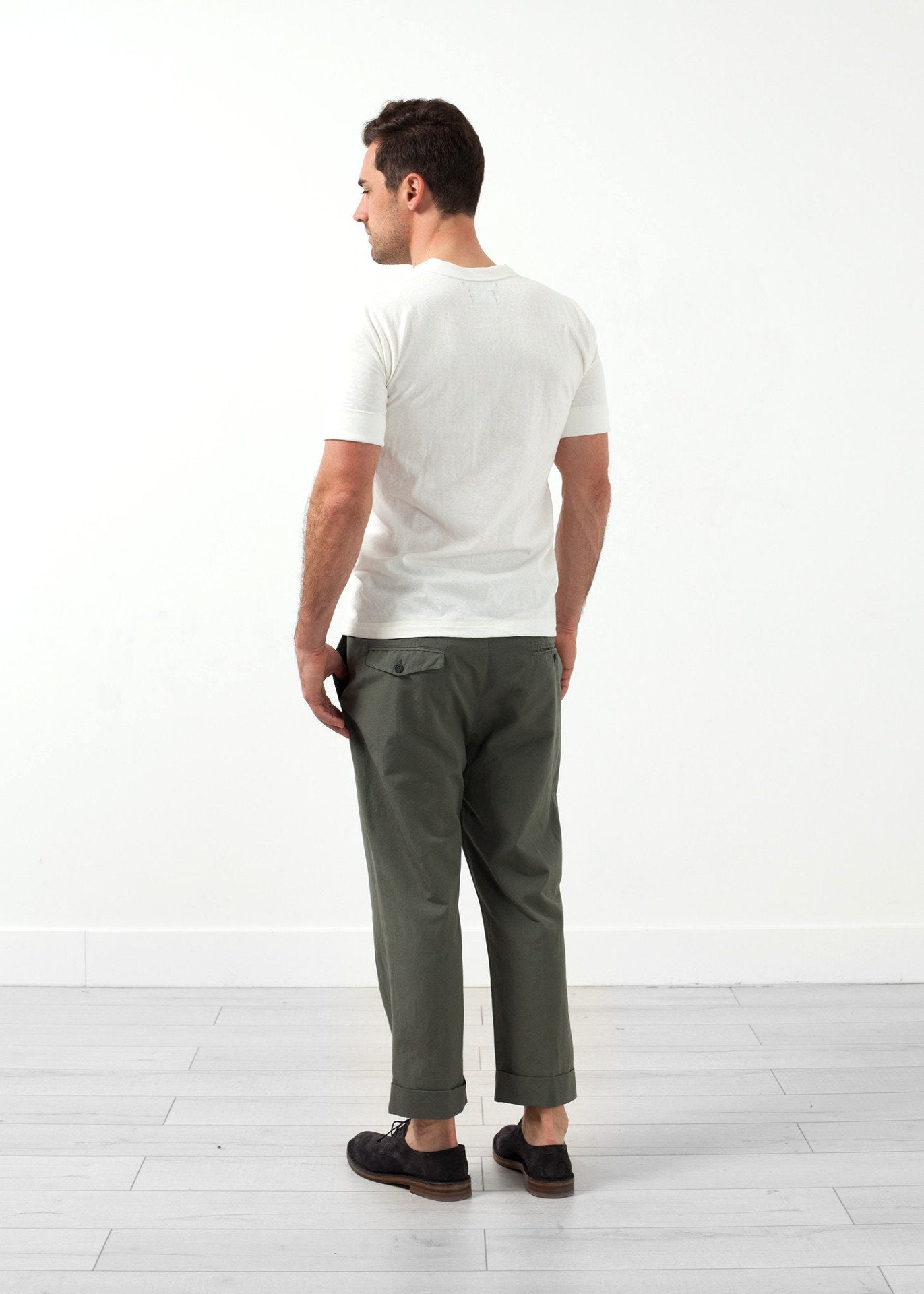 Flat Front Cuffed Trouser (6707073220702)