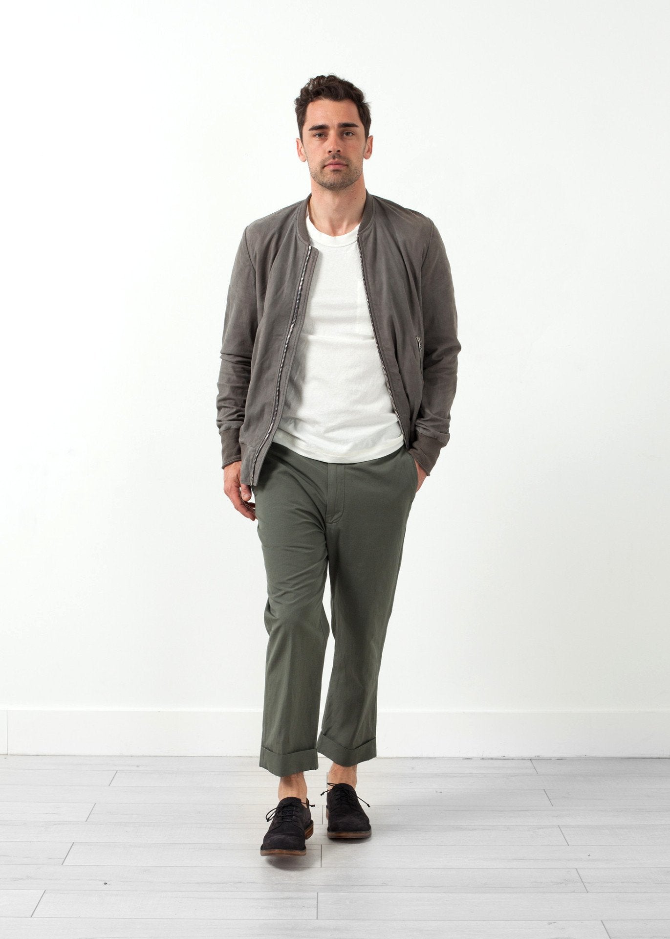 Flat Front Cuffed Trouser (6707073220702)