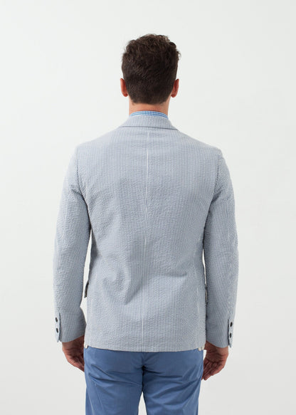 Seersucker Five Button Blazer (6707073056862)