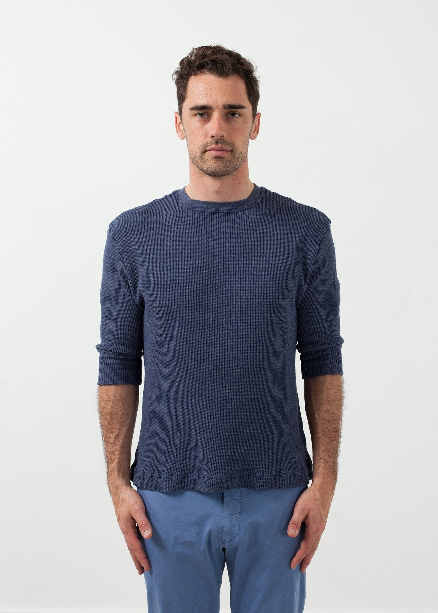 Melange Waffle Top (6707063849054)