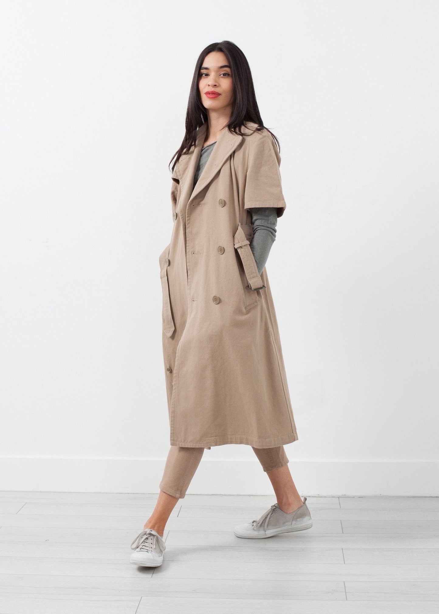 Rolled Sleeve Trenchcoat (6707087540318)
