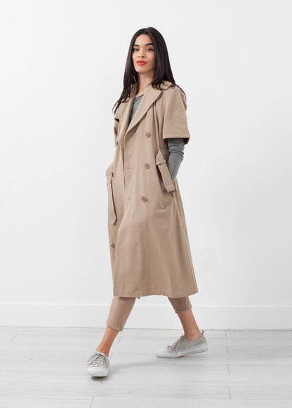 Rolled Sleeve Trenchcoat (6707087540318)