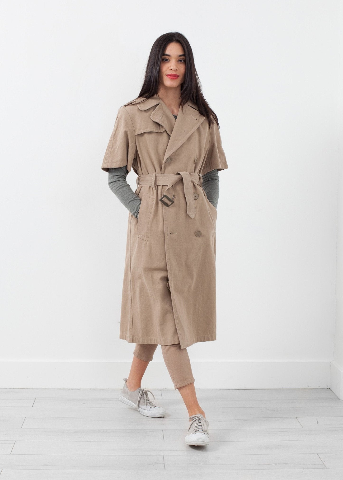 Rolled Sleeve Trenchcoat (6707087540318)