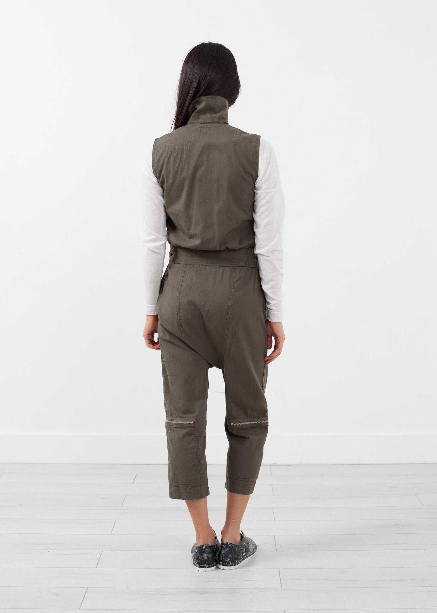 Sleeveless Harem Flightsuit (6707087638622)