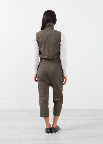 Sleeveless Harem Flightsuit (6707087638622)