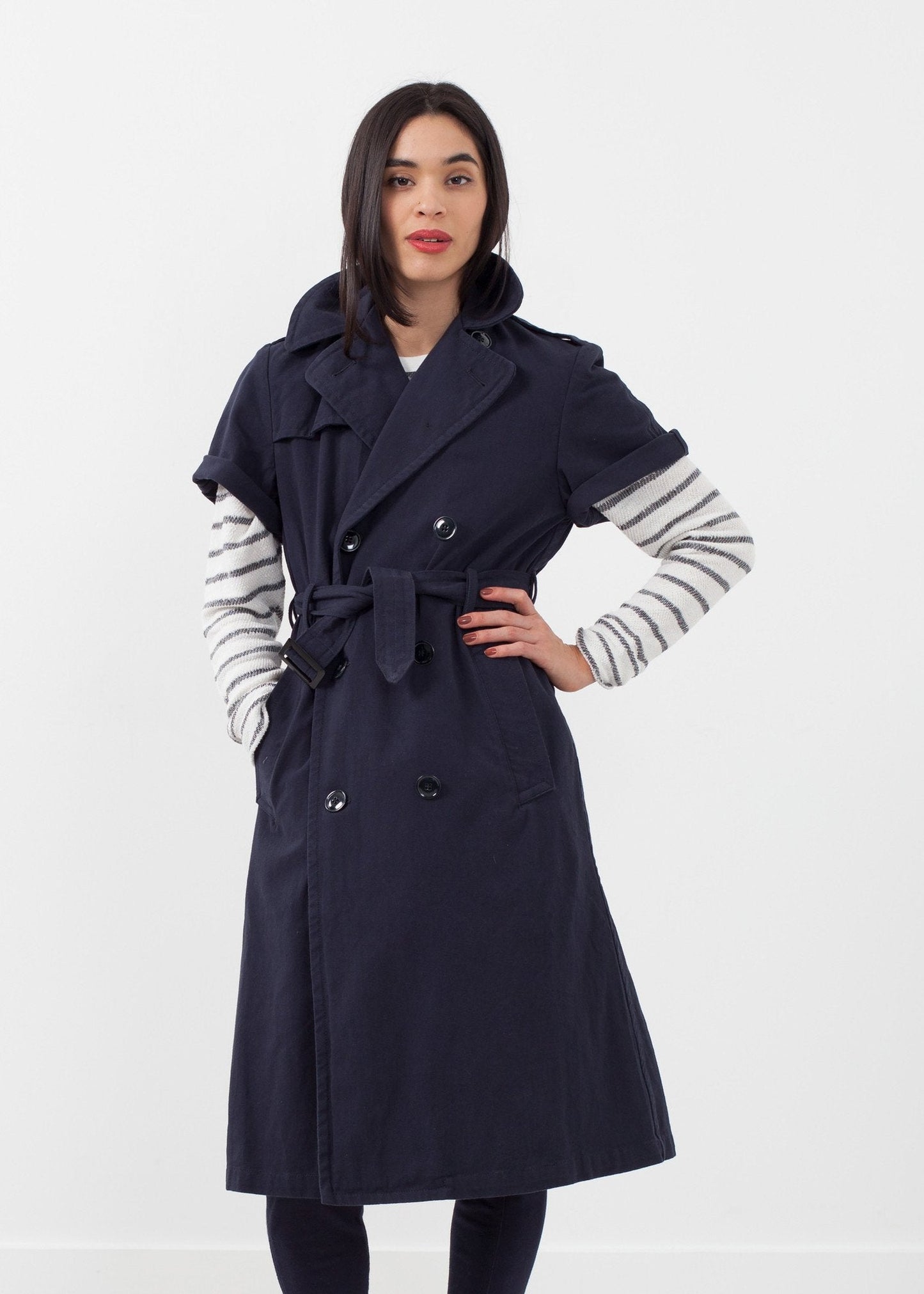 Rolled Sleeve Trenchcoat (6707087474782)