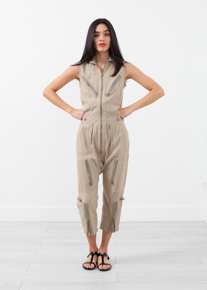 Sleeveless Harem Flightsuit (6707087573086)