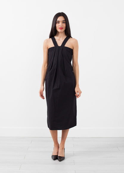 V-Strap Pocket Dress (6707062177886)