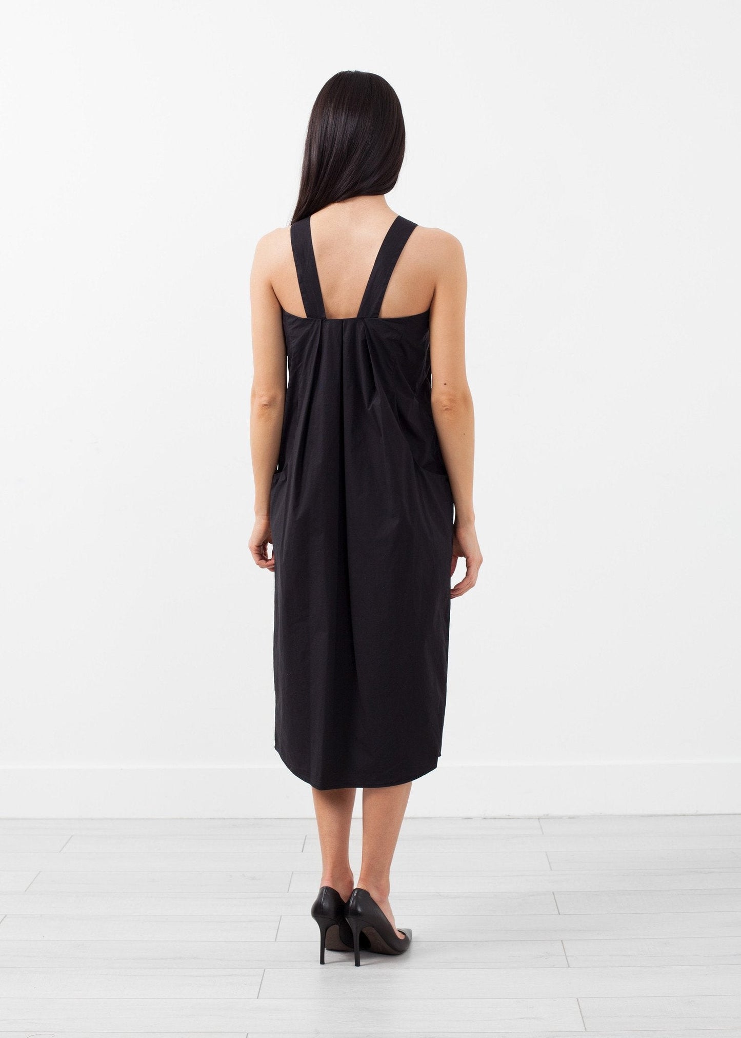V-Strap Pocket Dress (6707062177886)