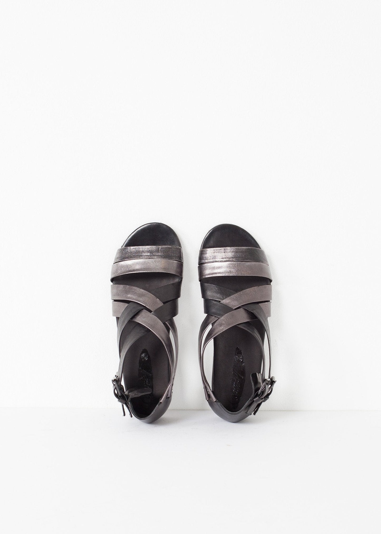 Wrap Sandal in Black/Steel (6707094159454)