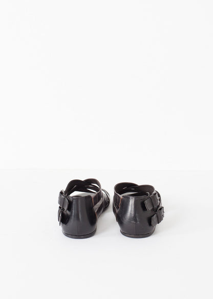 Wrap Sandal in Black/Steel (6707094159454)