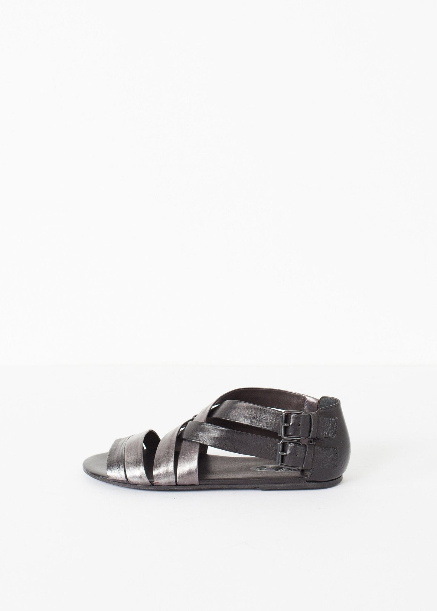 Wrap Sandal in Black/Steel (6707094159454)