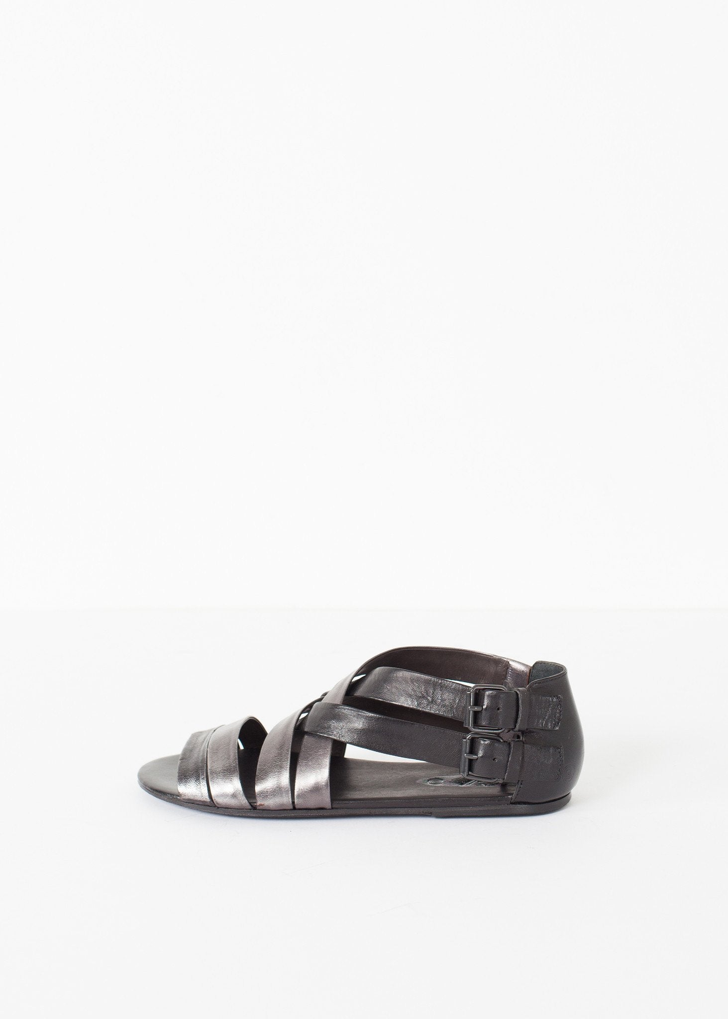 Wrap Sandal in Black/Steel (6707094159454)