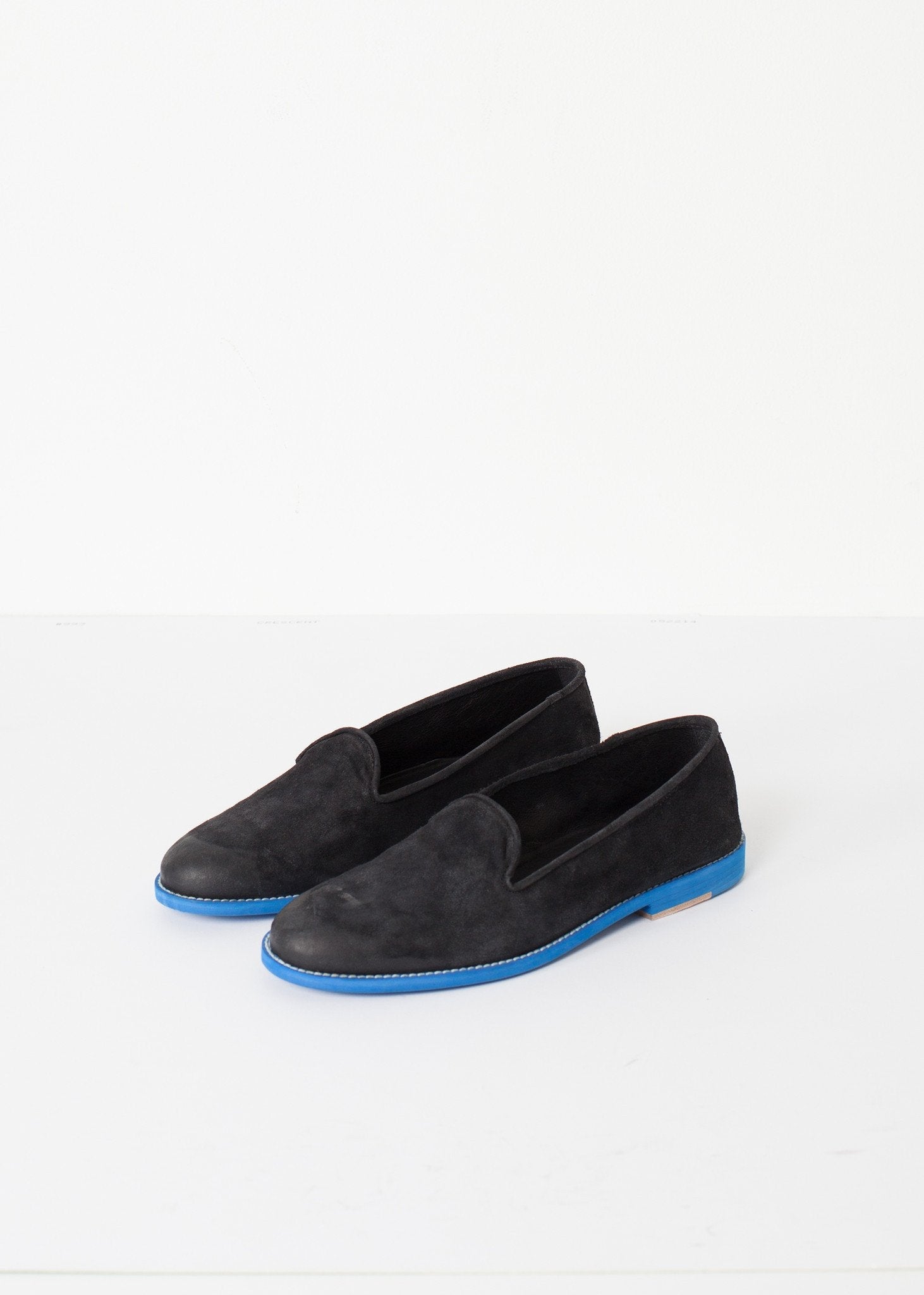 Suede Loafers - Black/Blue (6707106316382)
