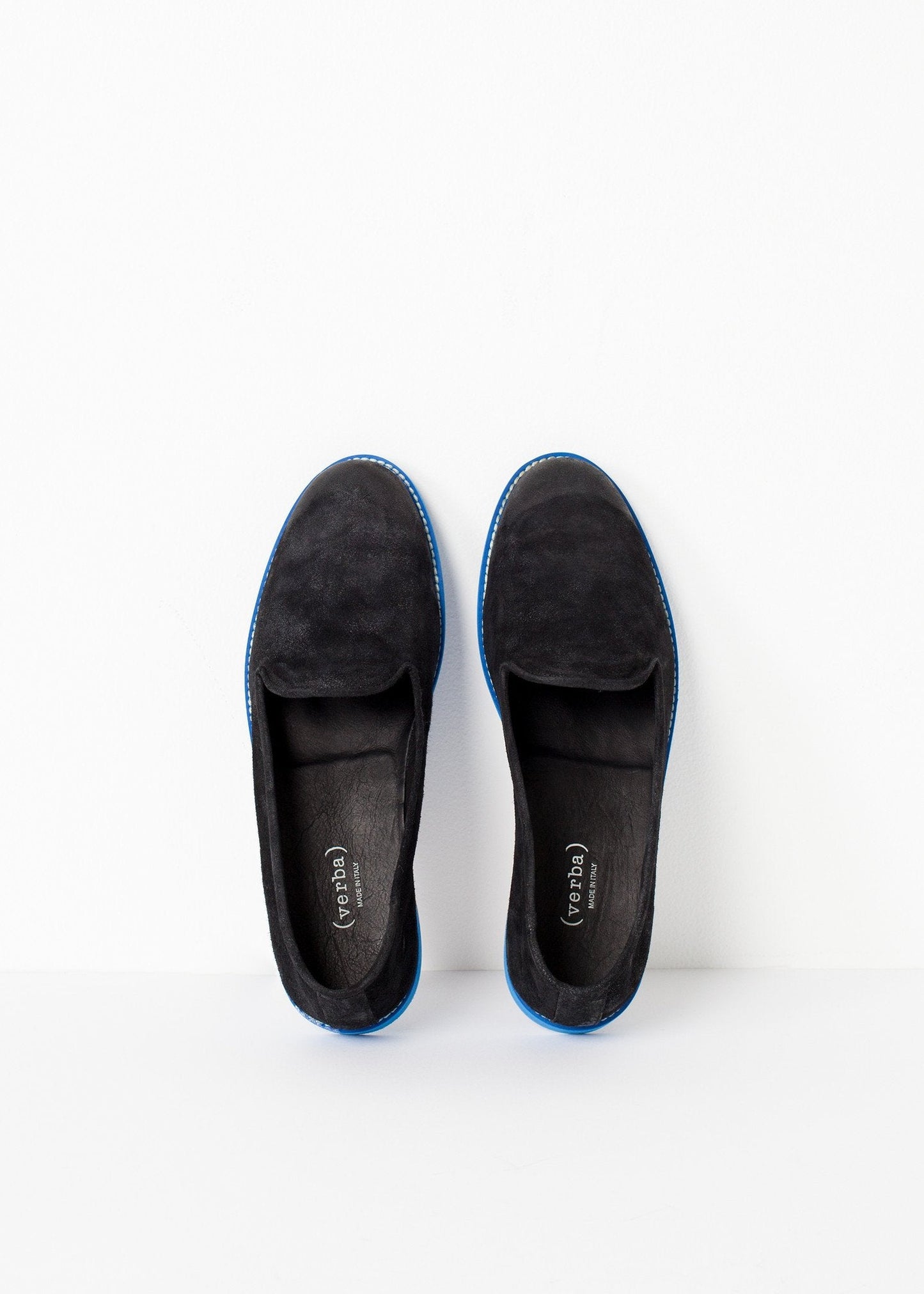 Suede Loafers - Black/Blue (6707106316382)