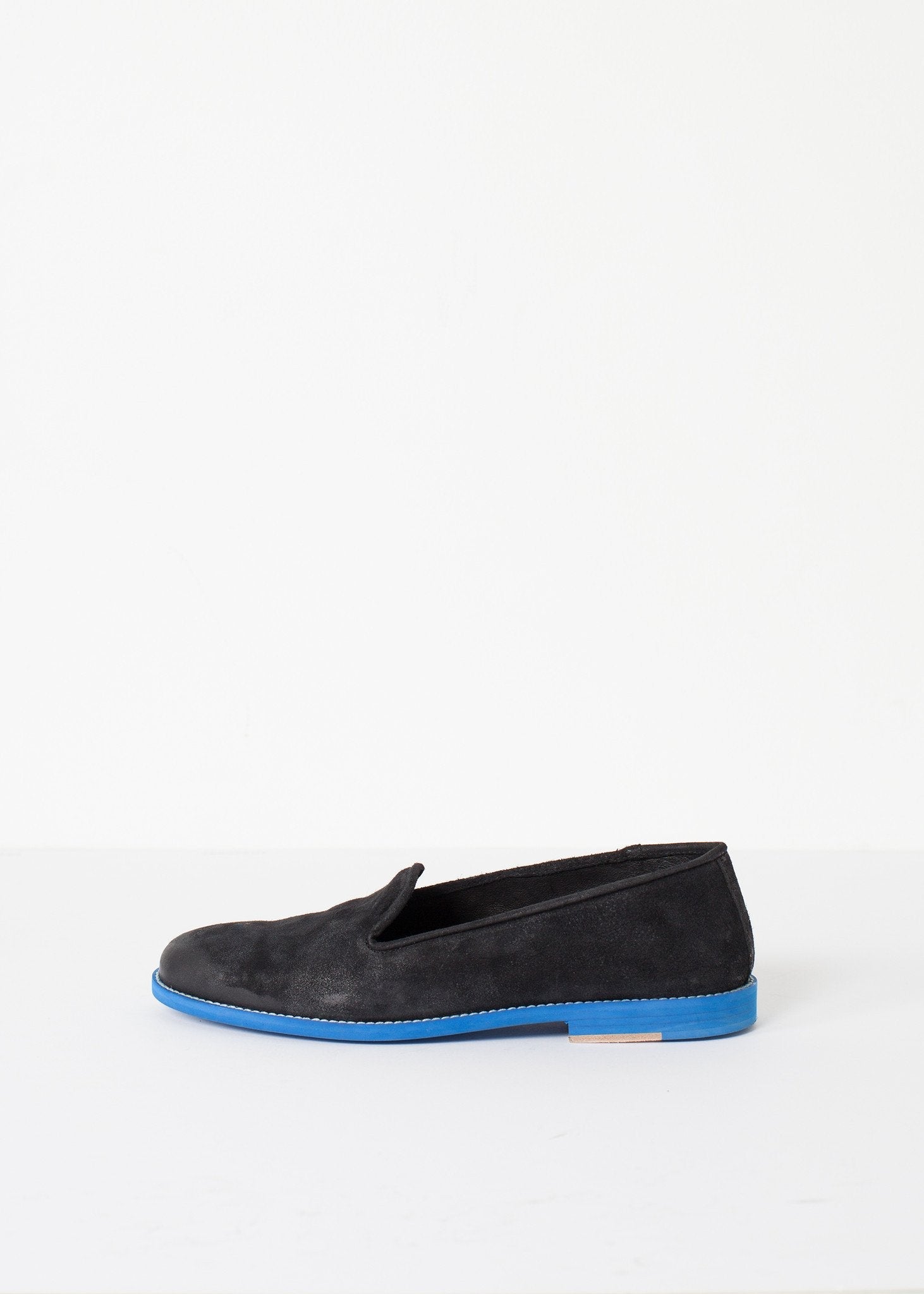 Suede Loafers - Black/Blue (6707106316382)
