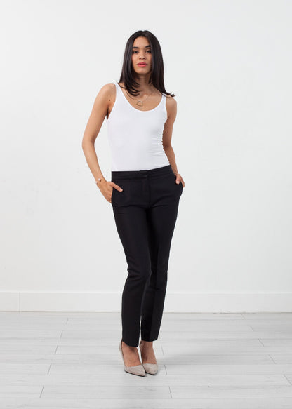 Straight Seam Trouser in Black (6707090128990)