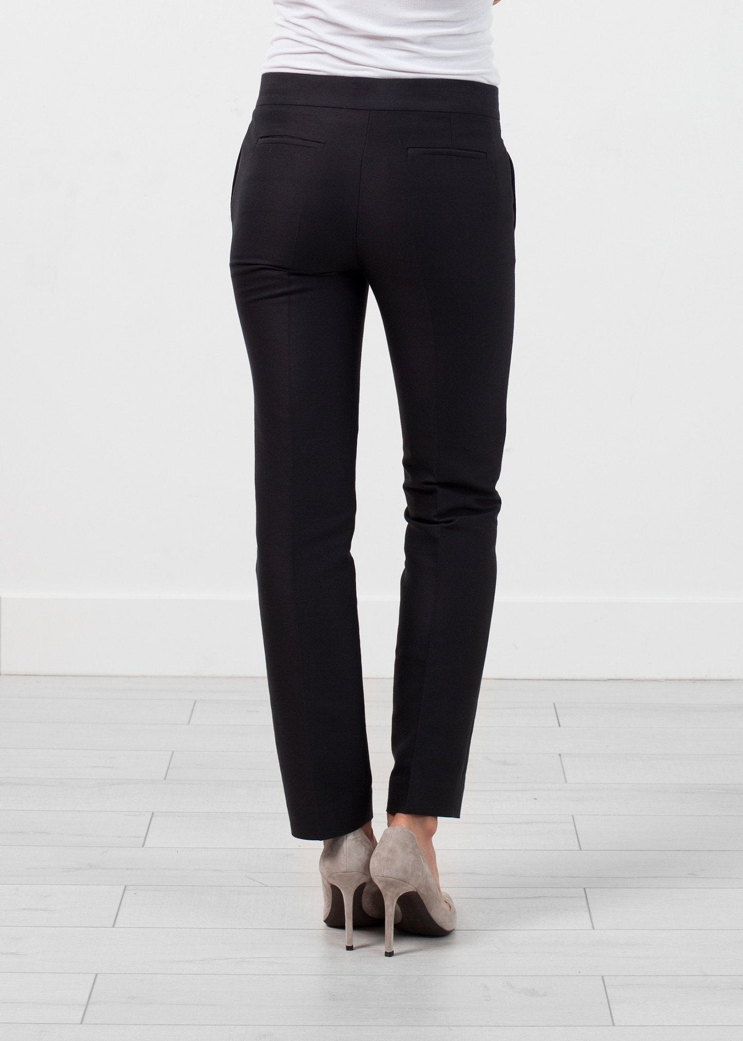 Straight Seam Trouser in Black (6707090128990)