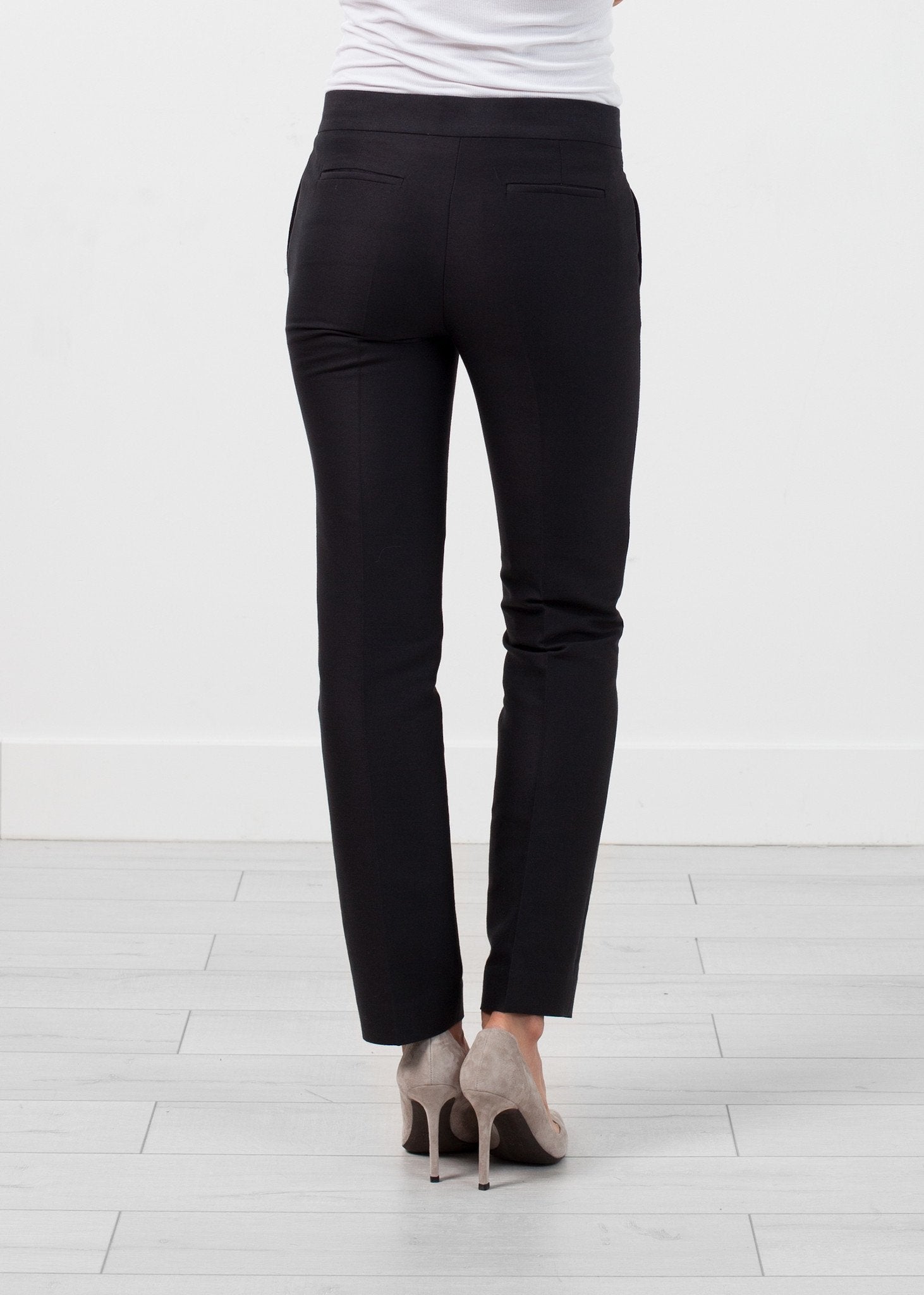 Straight Seam Trouser in Black (6707090128990)